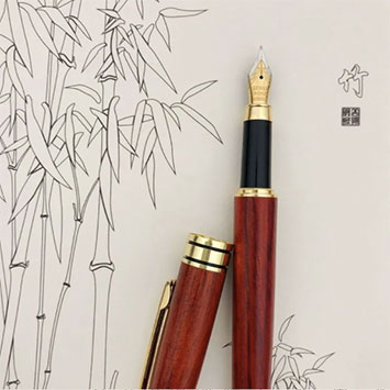 Peony Alley - Wooden Pen / Fountain Pen with Gift Box