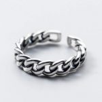A’ROCH - 925 Sterling Silver Chained Open Ring