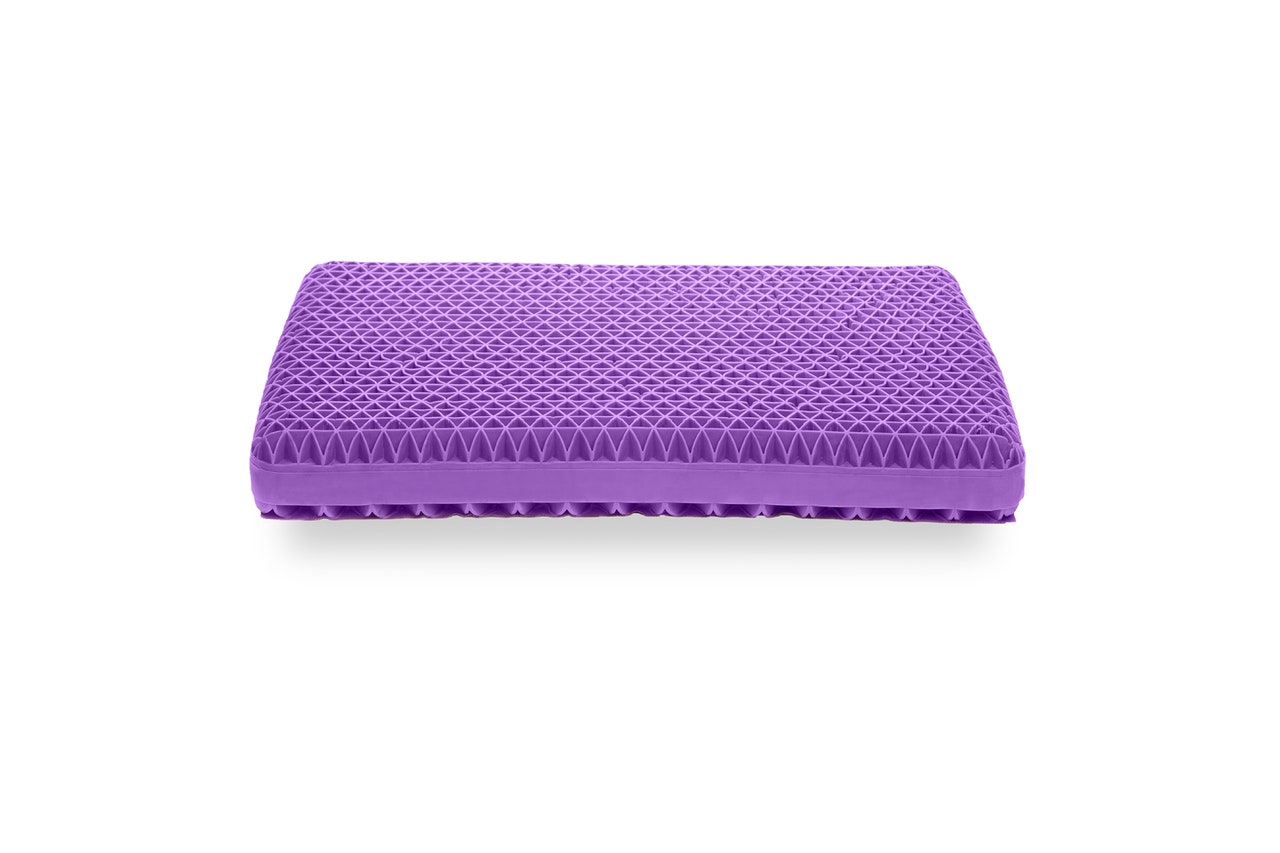 Purple pillow.