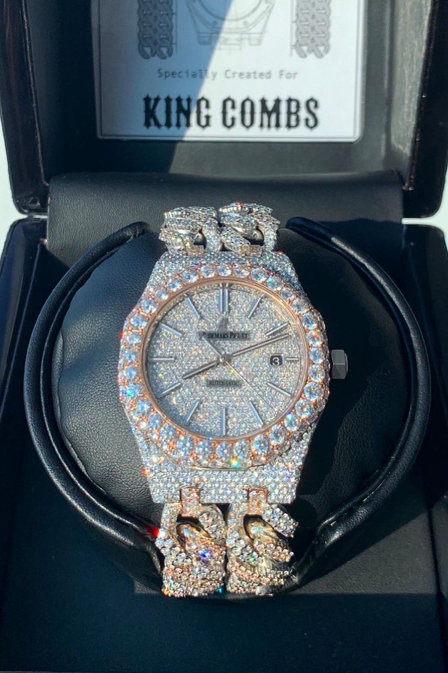 A diamond encrusted watch 