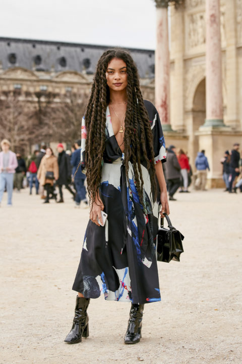 textured hair street style