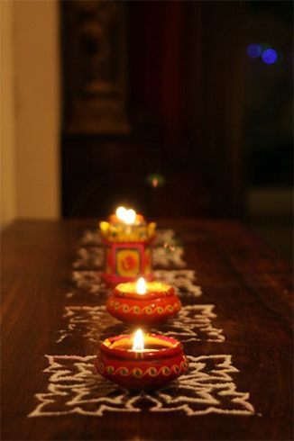 Diwali decorating
