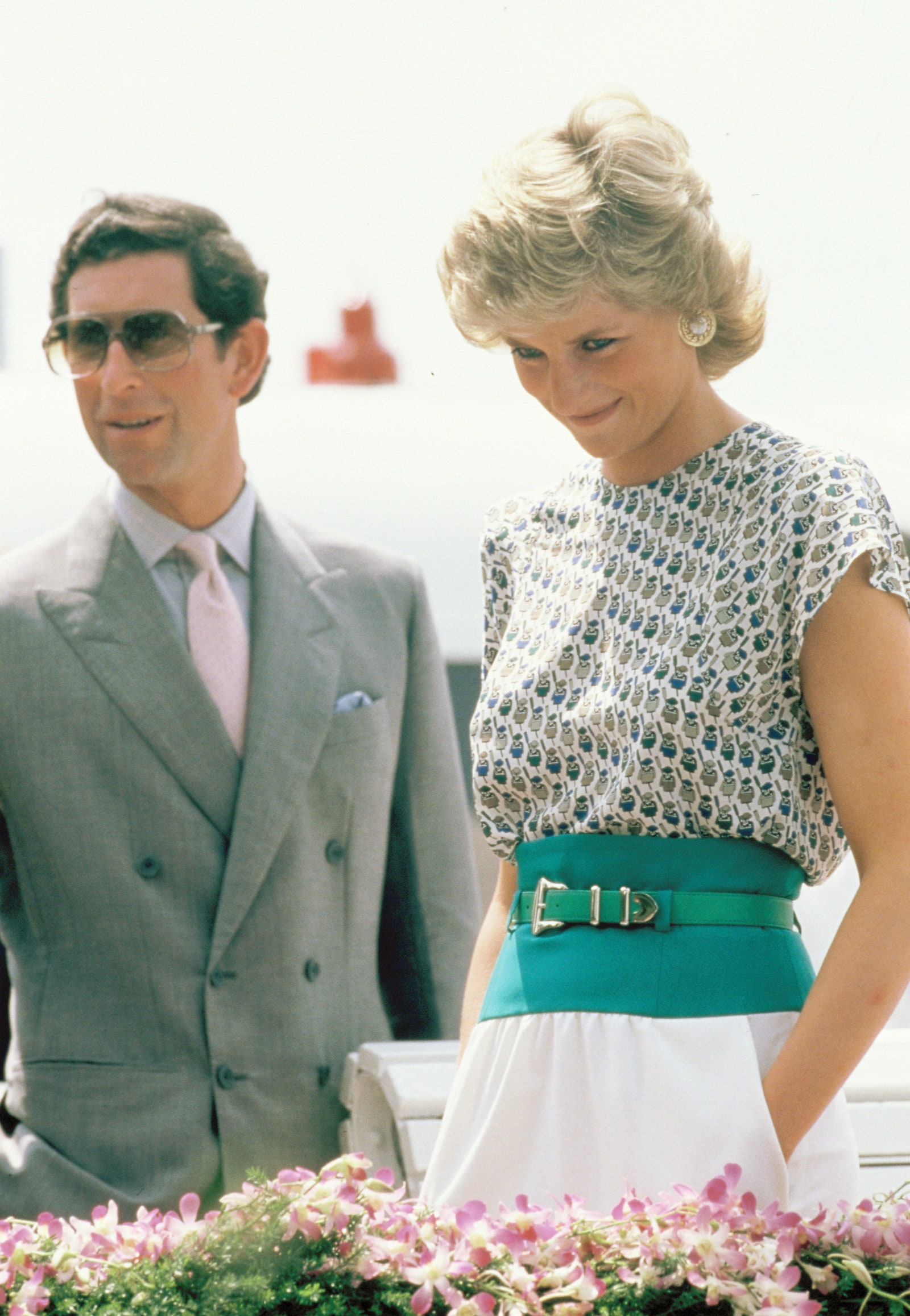 pPrince Charles and Princess Diana on a river cruise in Bangkok February 5 1988.p 