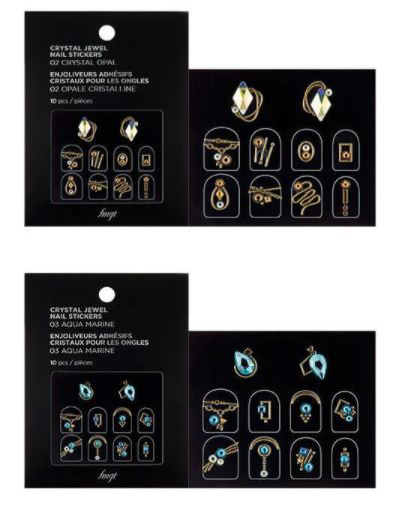 7 THE FACE SHOP - Crystal Jewel Nail Sticker - 5 Types