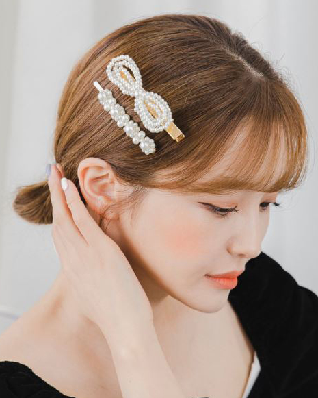 4 Miss21 Korea - Faux-Pearl Hair Clip & Pin Set