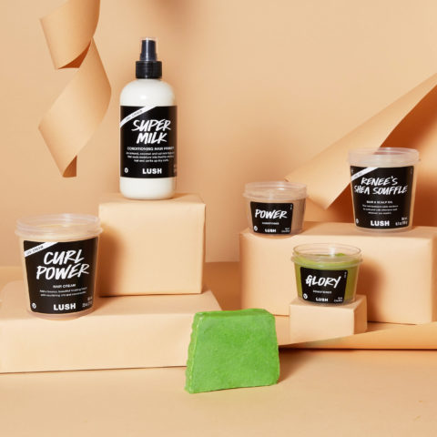 Lush detangling haircare products