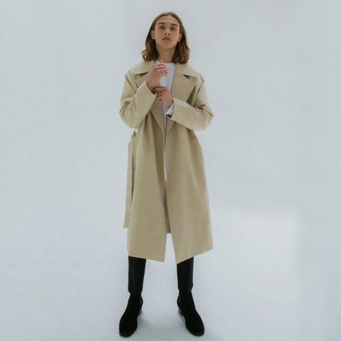 THE M.I.L.E - Open-Front Long Coat with Sash