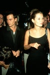 Johnny Depp e Kate Moss a una festa della Paris fashion week al Les Bains Douches