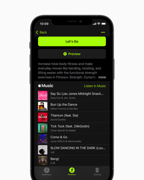 Apple Fitness Plus Music