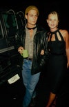 Kate Moss e Johnny Depp a una festa alla Danzinger gallery, New York, settembre 1995