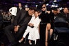 Jay-Z, Blue Ivy Carter e Beyoncé alla 60esima edizione dei Grammy Awards al Madison Square Garden il 28 gennaio 2018 a New York