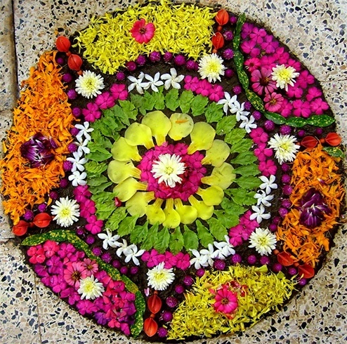 Onam Flower Rangoli