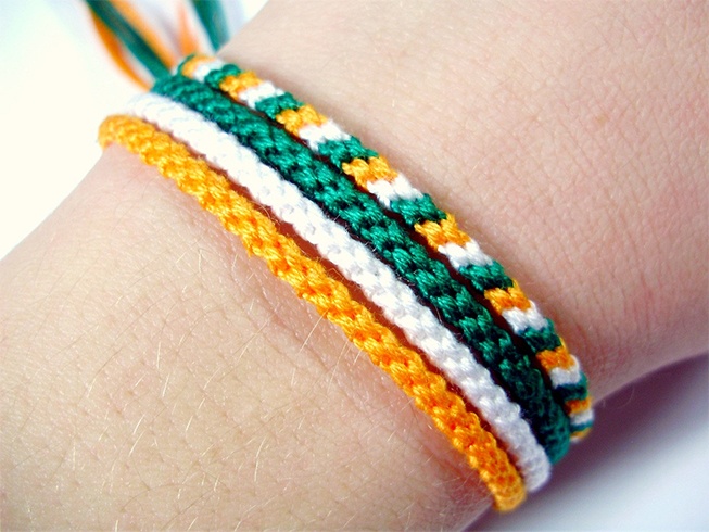 Indian Tricolor Friendship Band