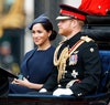 Meghan Markle e il principe Harry al Trooping the Colour