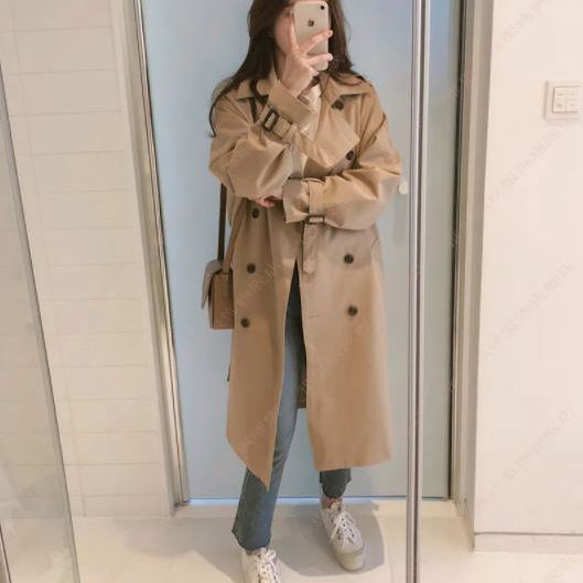 Ilona - Double-Breasted Trench Coat