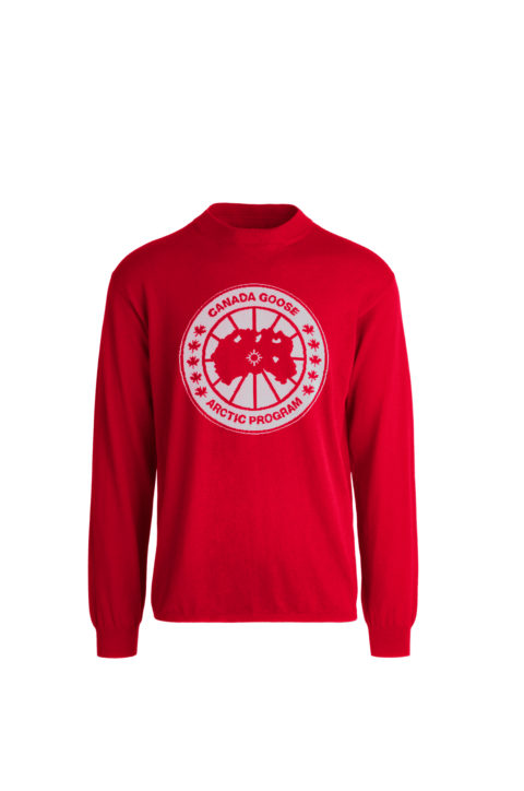 Red men's logo sweater