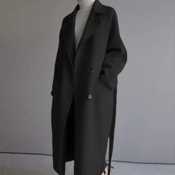 Lewwe - Double-Breasted Long Coat