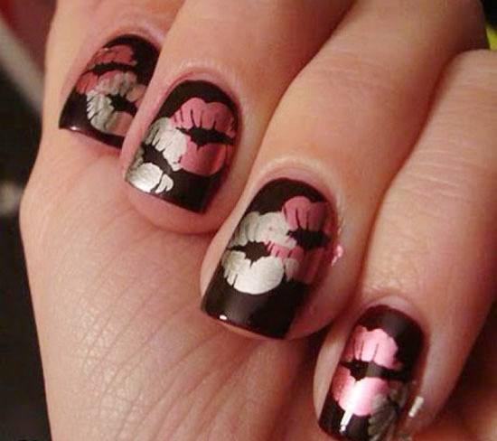 kiss nail art tutorial