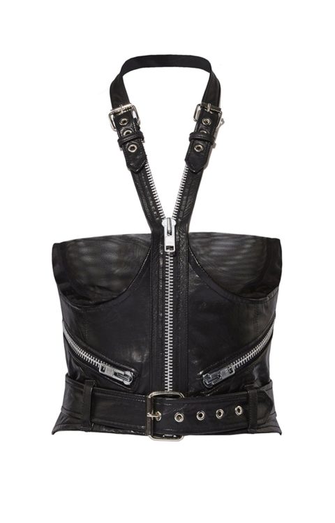 Uncuffed leather black bustier, one of 15 Valentines Day gifts 2021 from Canadian brands