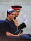 Meghan e Harry al Trooping the Colour