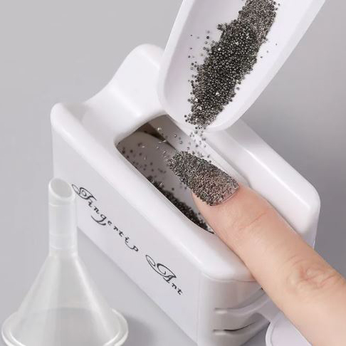 13 WGOMM - Glittered Powder Nail Art Tool
