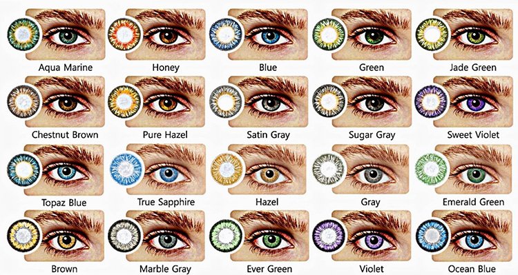 All About The Human Eye Color Chart - oVo MOD - Fashion