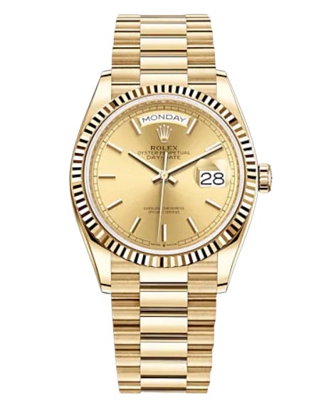 A gold watch