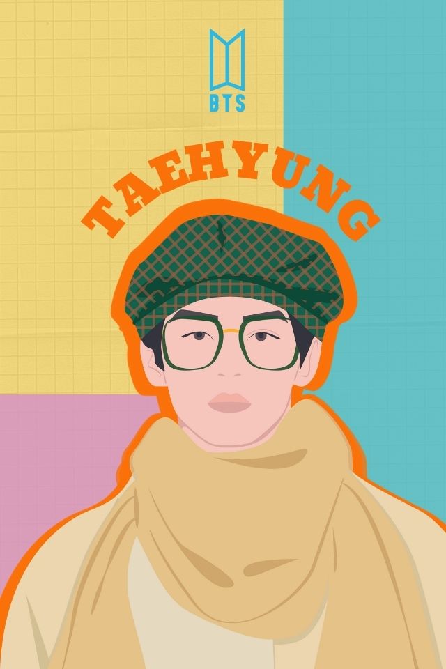 BTS Taehyung Feature Image Illustration
