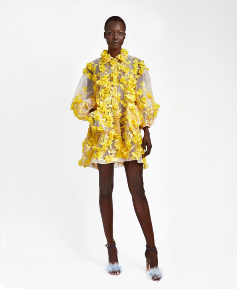 Narces floral coat dress