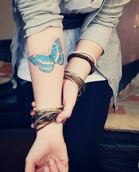 Butterfly Wrist Tattoo for Girls
