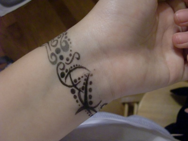 tribal Wrist Tattoo