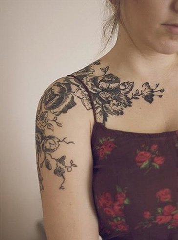 Shoulder Tattoo for Girls