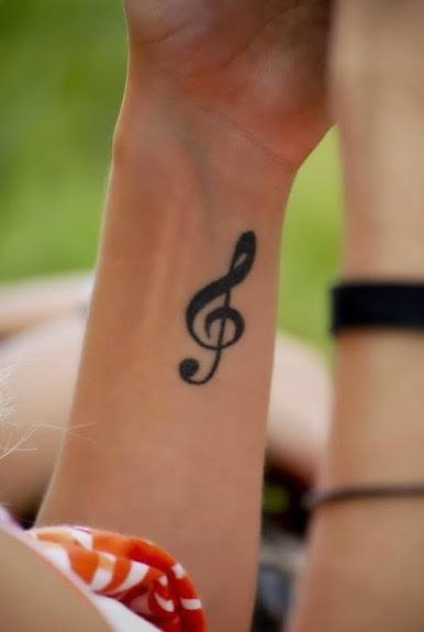 Tattoo of Musical Notes On Wrists
