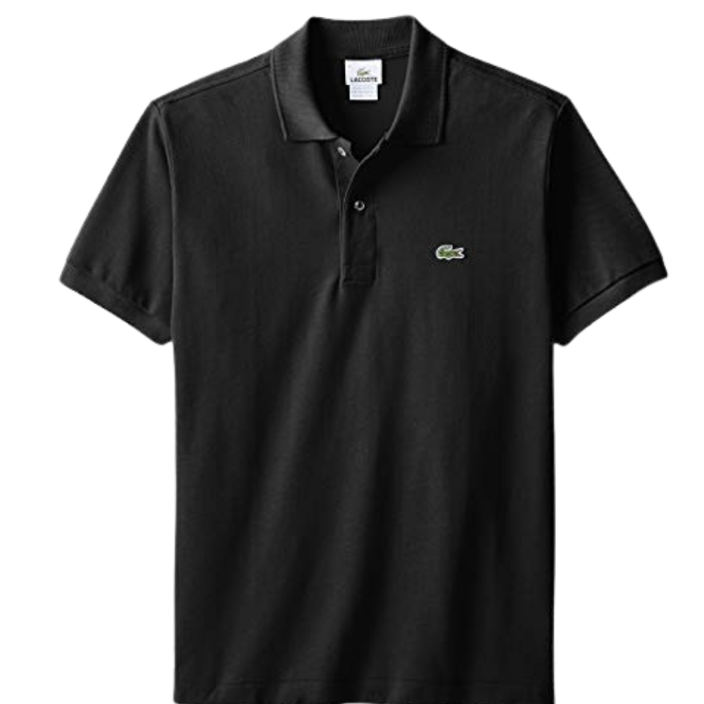 lacoste black polo shirt