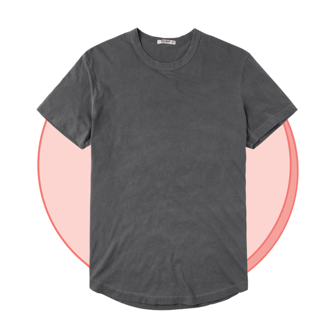 buck mason curved hem tee