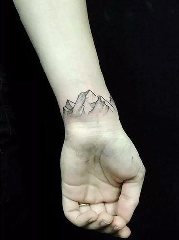 Mountain Wrist Tattoos