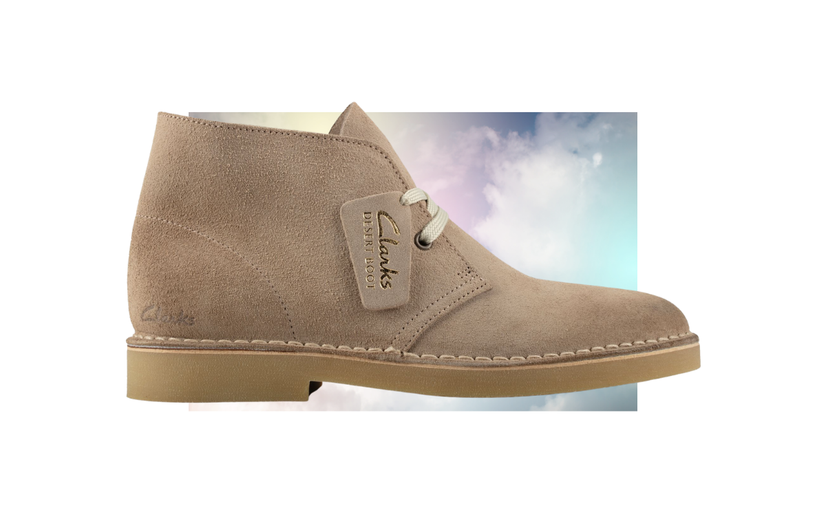 clarks sand suede men