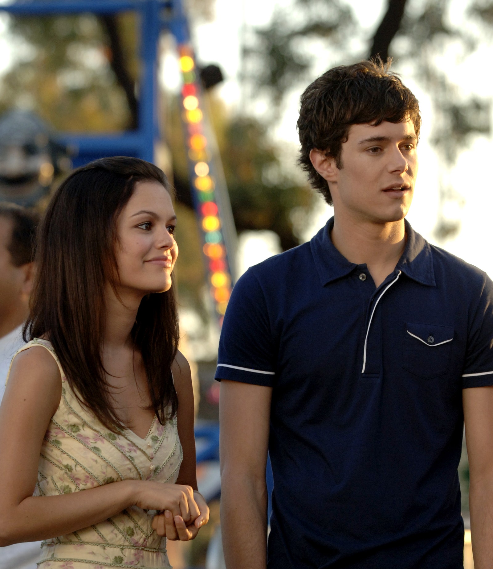 Image may contain Adam Brody Human Person Clothing Apparel and Rachel Bilson