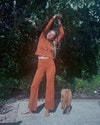 Miranda Kerr al parco Cashmere, sustainability, loungewear