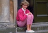 Lady Diana sulla porta di Highgrove House