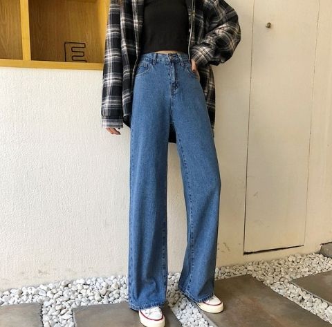 Enoki High-Waist Wide-Leg Jeans