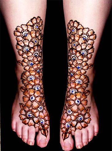 Ramzan Mehndi Designs for Feet