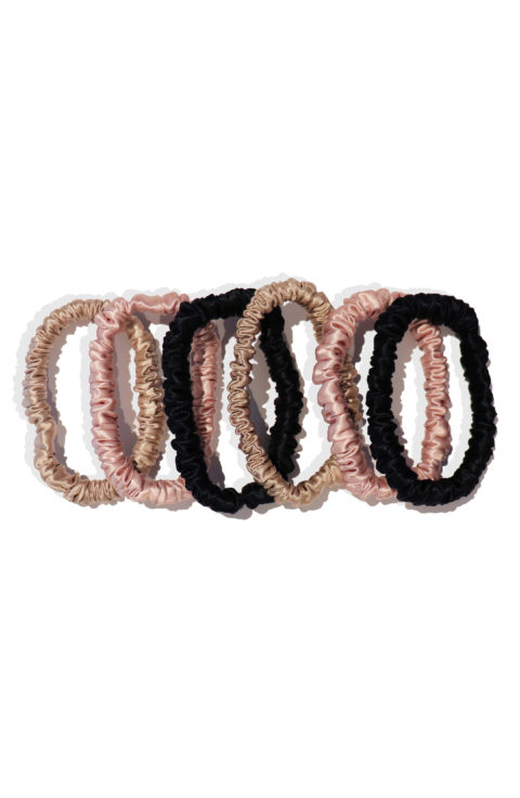 SLIP Pure Silk 6-Pack Skinny Hair Ties_$53 (1)