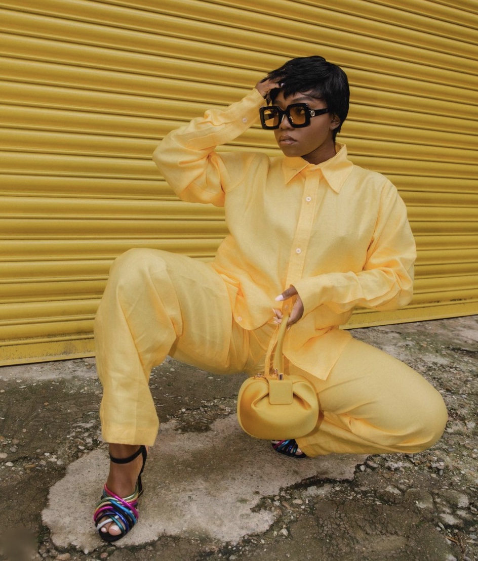 Fisayo Longe yellow co ord set stylerave