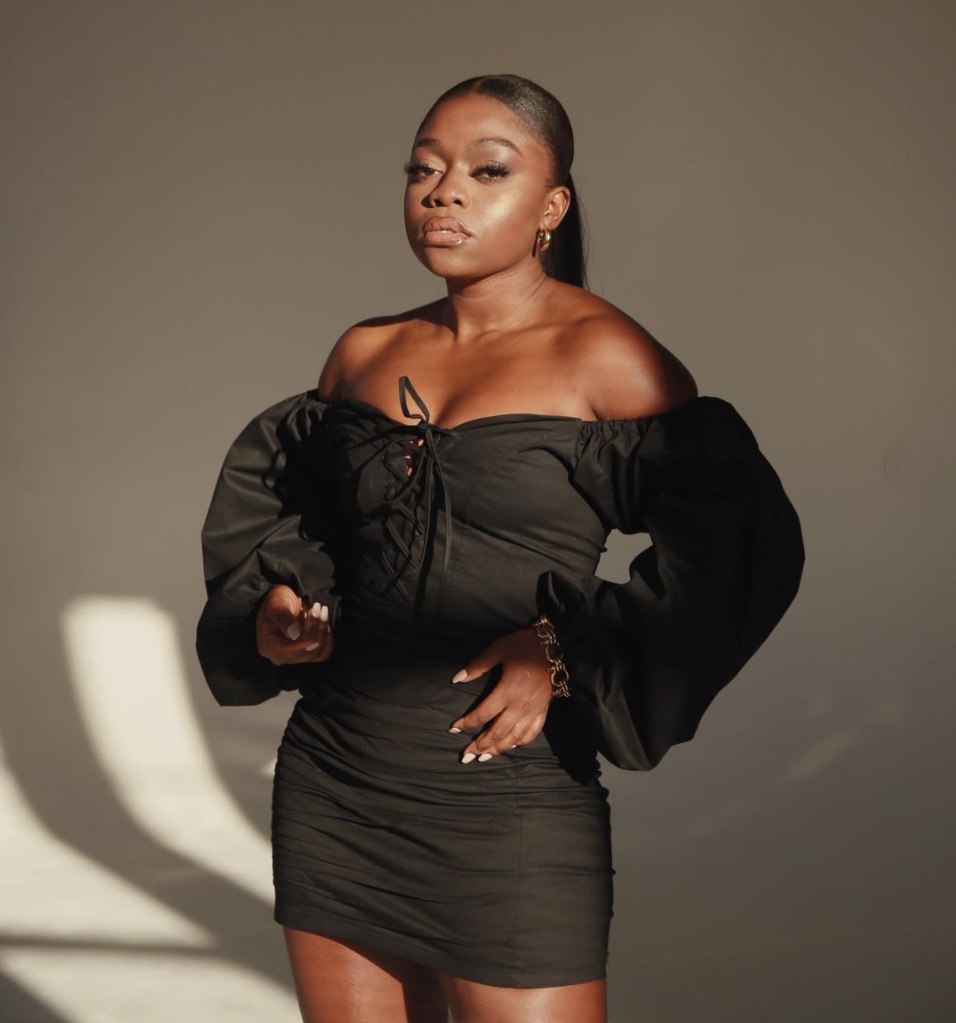 Fisayo Longe Kai collective black mini dress stylerave