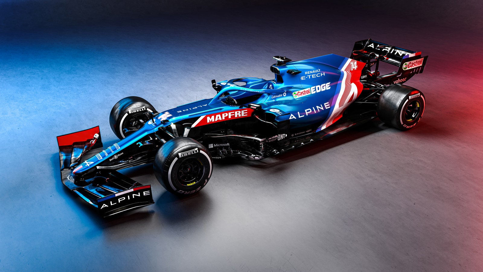 The new vroomvroom machine for the Alpine F1 team
