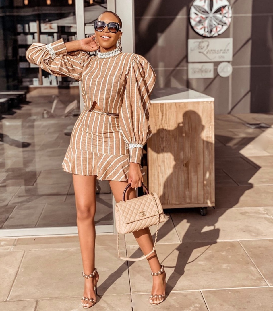 stripe co ord set stylerave