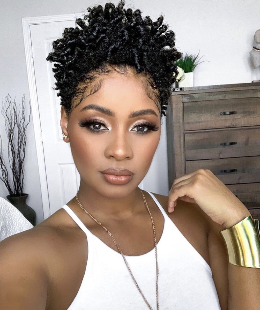 cropped curls short hairstyles for black women stylerave
