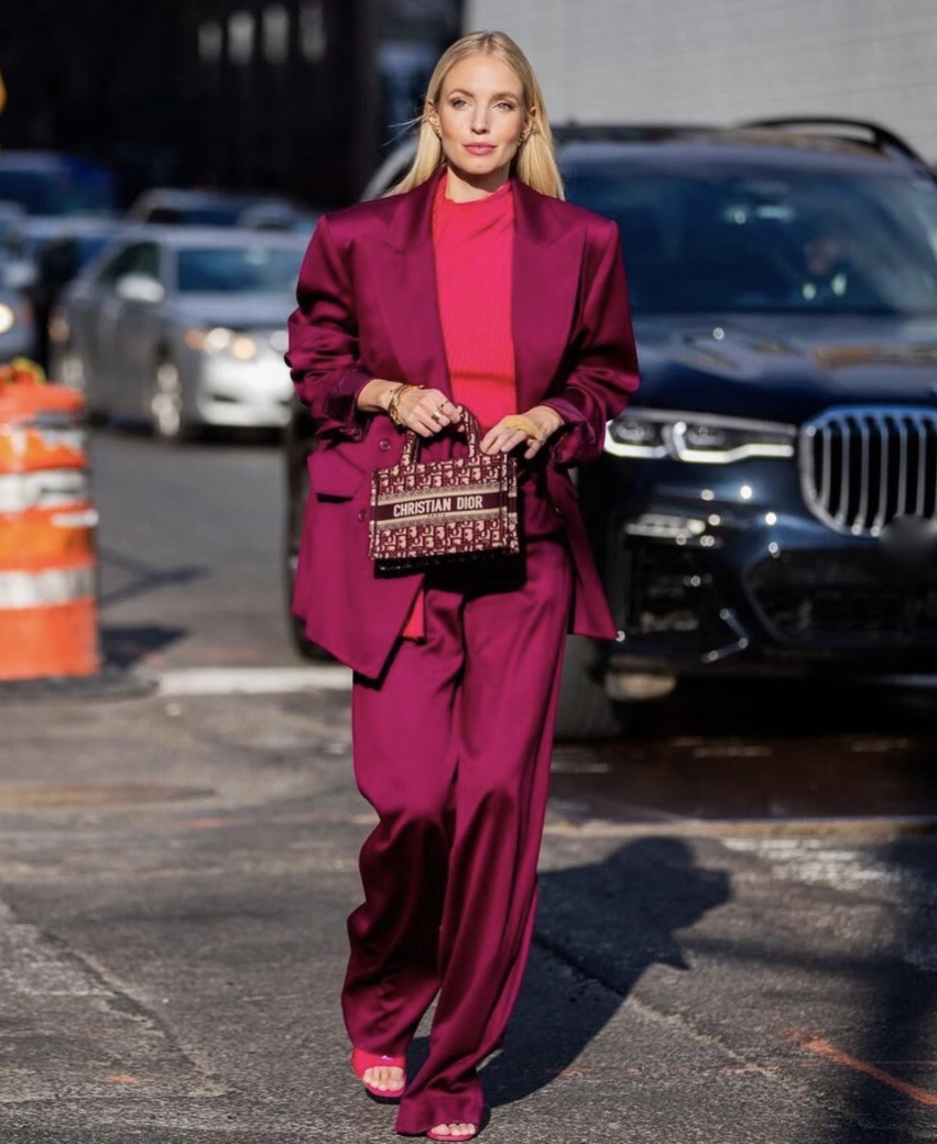 Leonie Hanne how to style wide leg pants stylerave