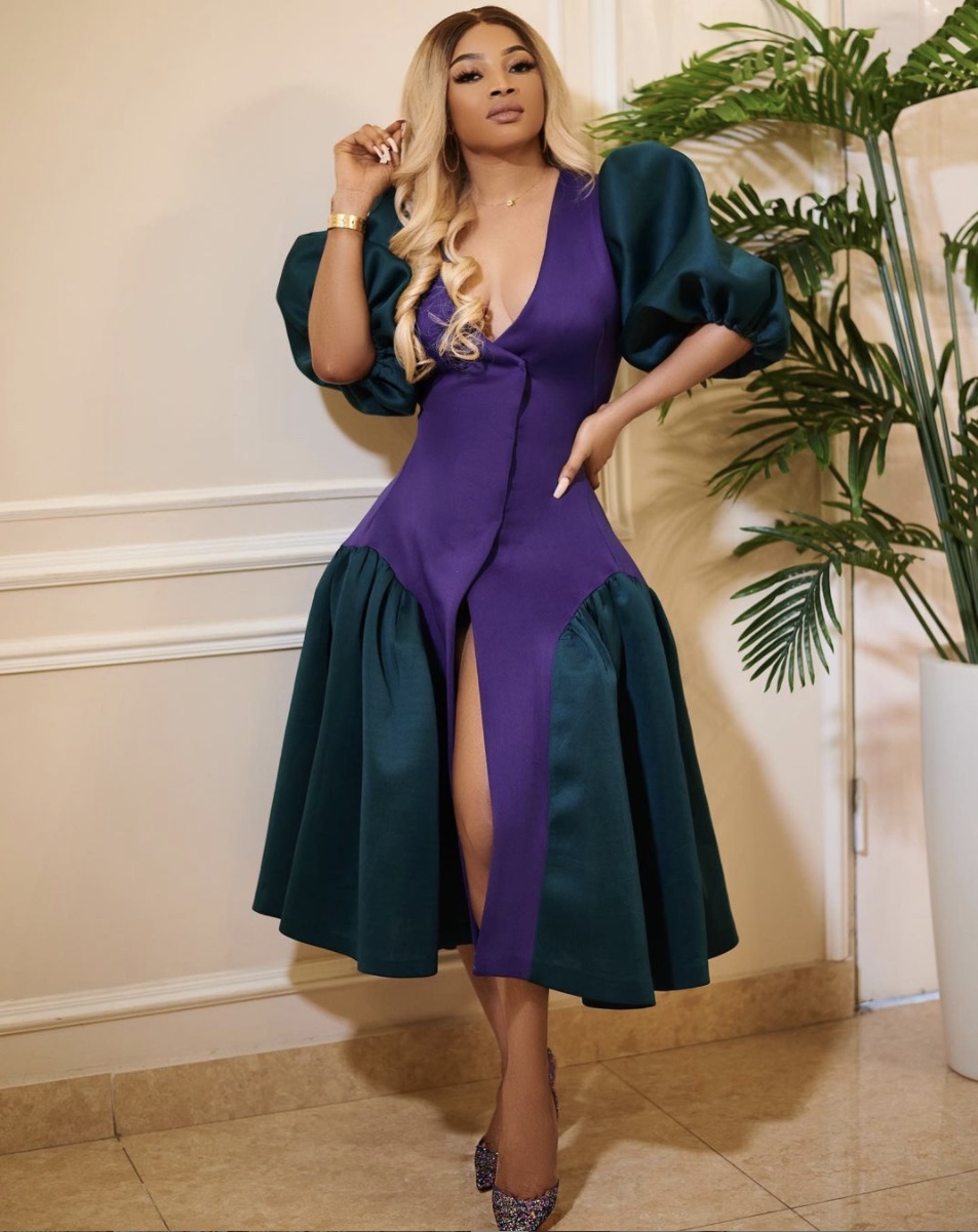 Toke Makinwa midi blazer dress stylerave